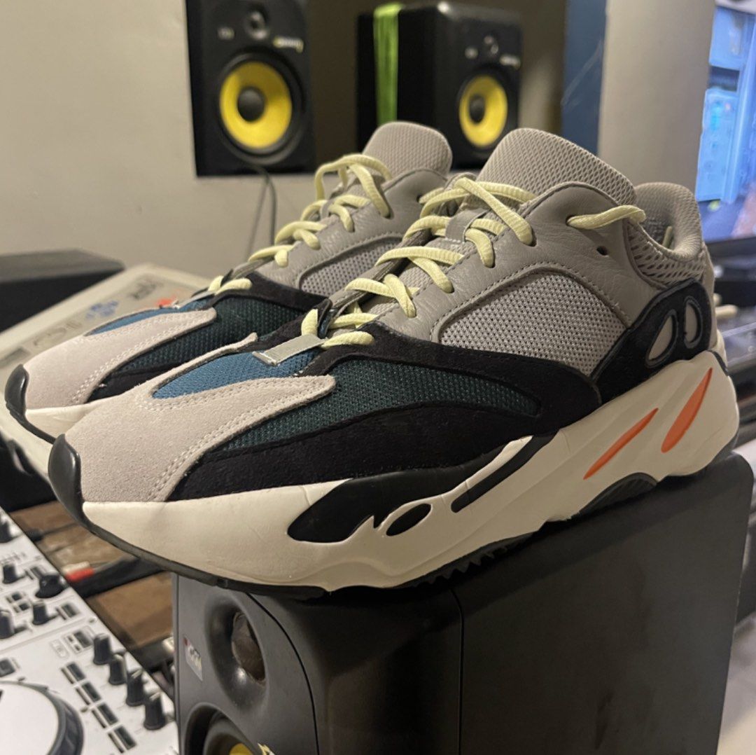 Adidas Yeezy Boost 700 "Wave Runner" (Category: Sneakers) located in Marikina City. Submitted by interlocked (Listing ID 1462421862, Image 1). Description: Bought in US through adidas raffle. Barely wore this back in the day when uso pa yeezys. Stuck inside the cabinet for most of its life. Legit check all you want. size 11 US men, but feels like size 10 to 10.5 Box left in US na kasi bulky 📍 Marikina city 09171897202 Dm for inquiries .
