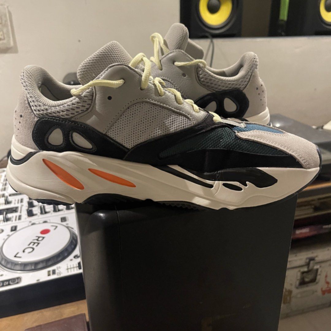 Adidas Yeezy Boost 700 "Wave Runner" (Category: Sneakers) located in Marikina City. Submitted by interlocked (Listing ID 1462421862, Image 2). Description: Bought in US through adidas raffle. Barely wore this back in the day when uso pa yeezys. Stuck inside the cabinet for most of its life. Legit check all you want. size 11 US men, but feels like size 10 to 10.5 Box left in US na kasi bulky 📍 Marikina city 09171897202 Dm for inquiries .