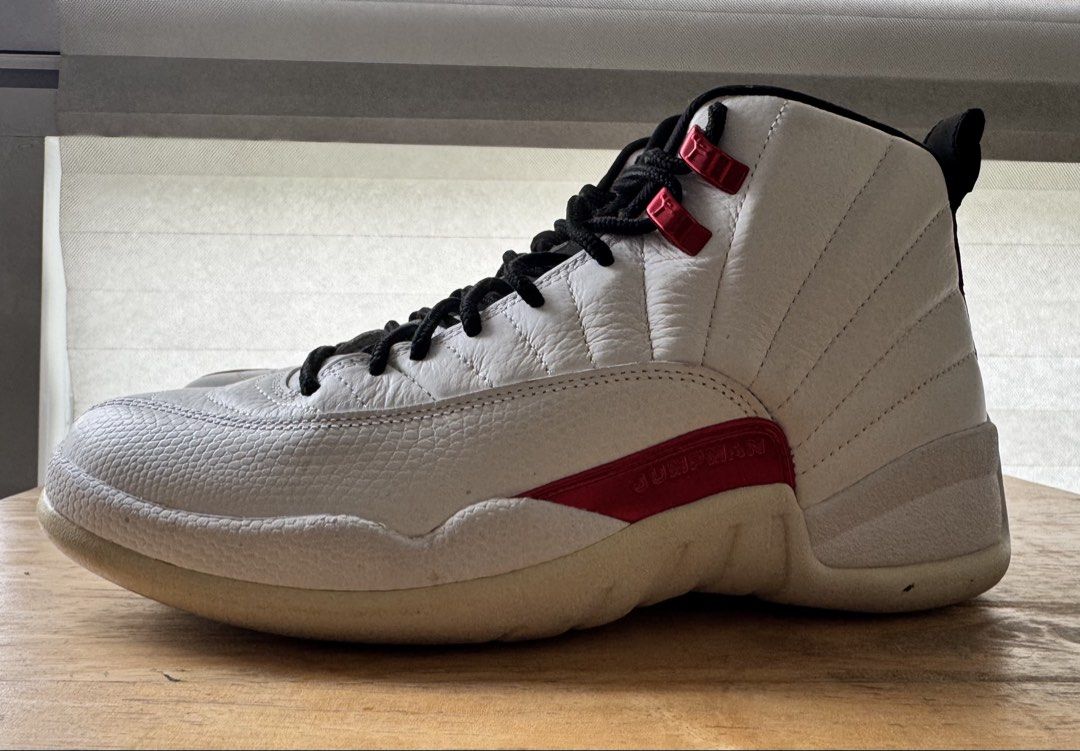Air Jordan Jordan 12 Retro “Twist” (Category: Sneakers) located in Quezon City. Submitted by leone.trading (Listing ID 1462294046, Image 1). Description: Air Jordan 12 Retro “Twist” Size: US 7.5 M / US 9 W No box Original white lace included Additional Details: Pristine upper, discoloration on outer sole gives it that nice retro look, Jordan 12 for me has the best silhouette among the Jordan line. For serious Jordan collectors who wear their pair