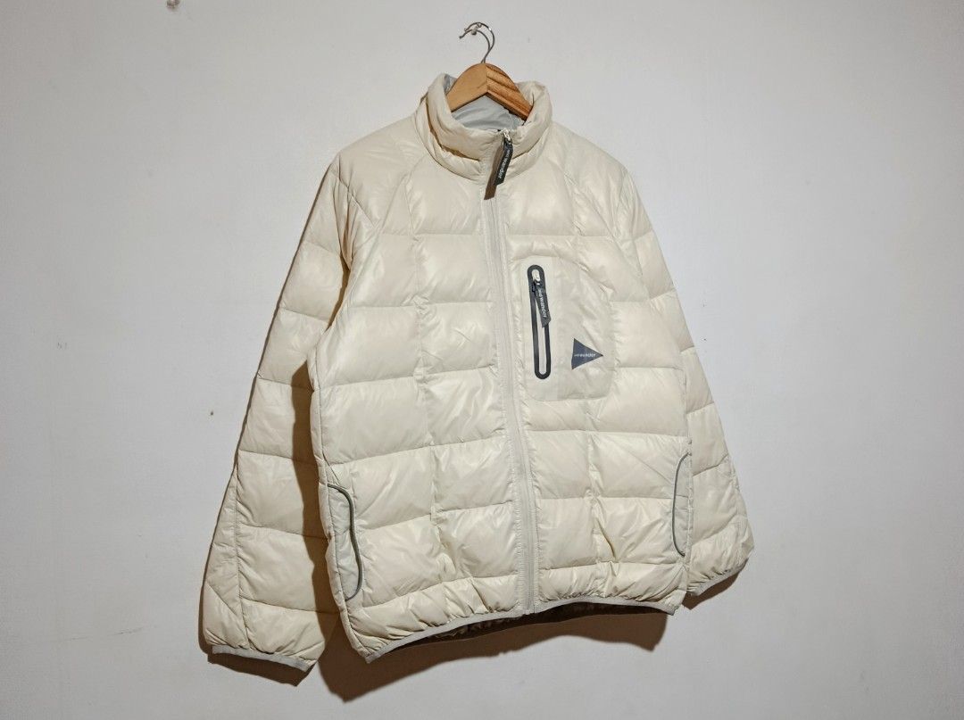 And Wander - A/W 20 Off White Diamond Stitch Down Jacket Nylon Ripstop - Pertex Quantum (Category: Coats, Jackets and Outerwear) located in San Fernando. Submitted by son.twice.stuff (Listing ID 1462381908, Image 3). Description: Item: And Wander - A/W 20 Off White Diamond Stitch Down Jacket Nylon Ripstop - Pertex Quantum Tagged Size: WS - Women Size / Unisex Oversized Men/Women - Fit Large Dimensions Length: 28" Width: 23" Shoulder: 23" Sleeve: 