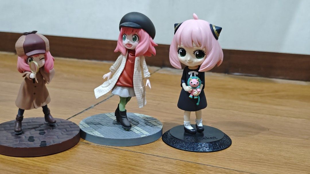 Anya figures bundle (Category: Figurines & Statues) located in Pasay City. Submitted by kawaii_gurashi (Listing ID 1462389311, Image 1). Description: as is. BAWAL PO SA MASELAN SA FIGURES will send detailed photos before shipout.