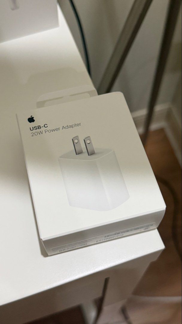 Apple 20W Adapter Charger (Category: Cables & Adaptors) located in Pasig City. Submitted by declutterpsg (Listing ID 1462324991, Image 1). Description: Sealed.