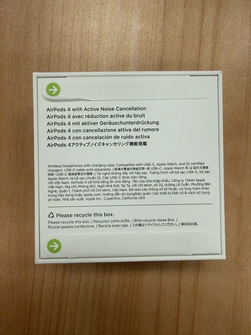 Brand new unopened Apple AirPods 4 with Active Noise Cancellation （分類：耳機）位於 Hong Kong。 由 epichawk.c2515e 提交（商品編號 1462274555，圖片 2）。簡介： 全新 Apple AirPods 4 with Active Noise Cancellation. Comes with a charging case. Compatible with USB-C, Apple Watch, and Qi-certified chargers. 。