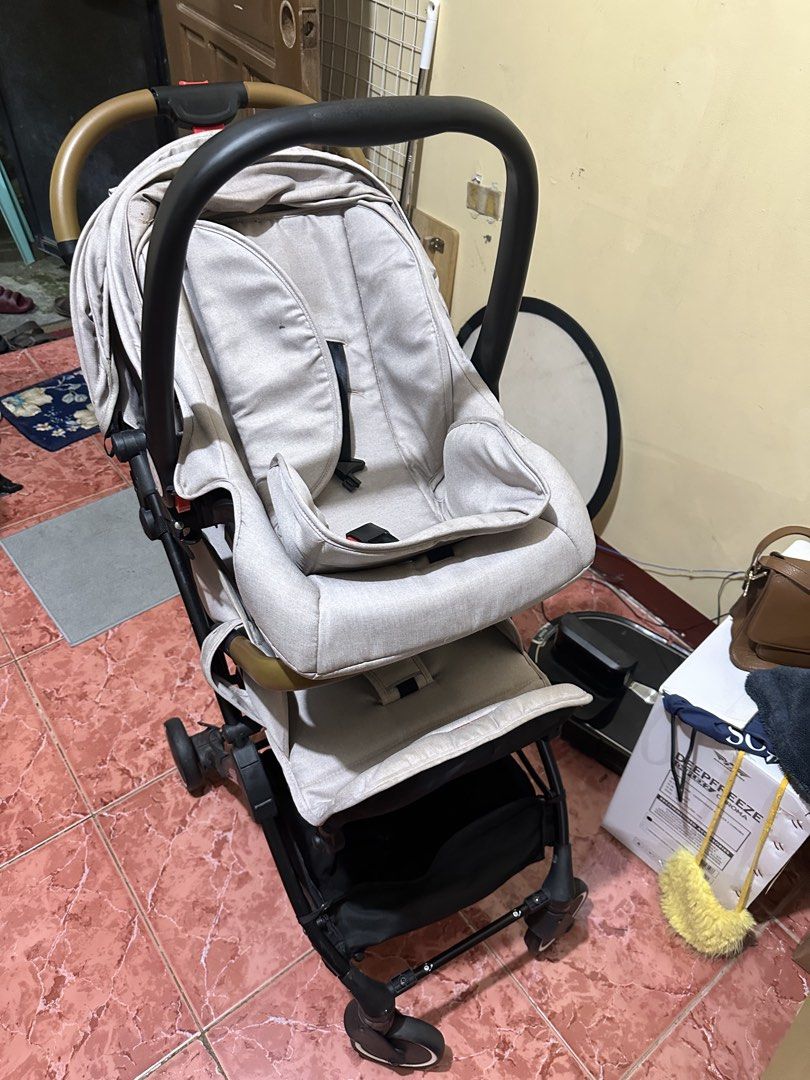 Apruva Keiryo Baby Stroller (Category: Strollers) located in San Pedro. Submitted by jannesb (Listing ID 1462267102, Image 2). Description: keiryo was bought for 5k trek portable was bought for 12k 11k nalang for both di rin masyado nagamit dahil may other strollers na san pedro laguna loc.