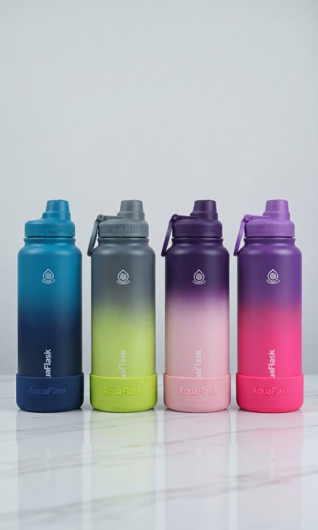 AquaFlask Water Bottle - Various Gradient Colors (Category: Water Bottles & Tumblers) located in Davao. Submitted by nisa_chan04 (Listing ID 1460248308, Image 1). Description: - Stylish water bottles - Available in beautiful gradient colors - Perfect for staying hydrated on the go - Durable and designed for everyday use -Comes with box SOLD PER PIECE not bundle.