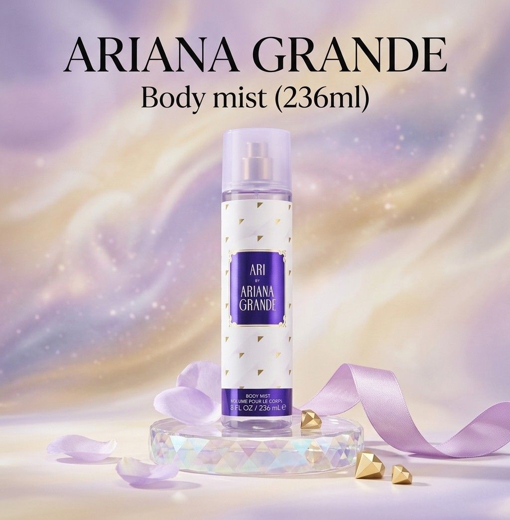 ARIANA GRANDE BODY MIST (Category: Fragrance & Deodorants) located in Kalibo. Submitted by brandedboxedph (Listing ID 1462302579, Image 1). Description: ARIANA GRANDE BODY MIST for Women P1800 🇩🇪 Imported from Germany 🚛 Onhand/Ready To Ship 🏠 Loc: Andagao Kalibo, Aklan Just pm if interested..