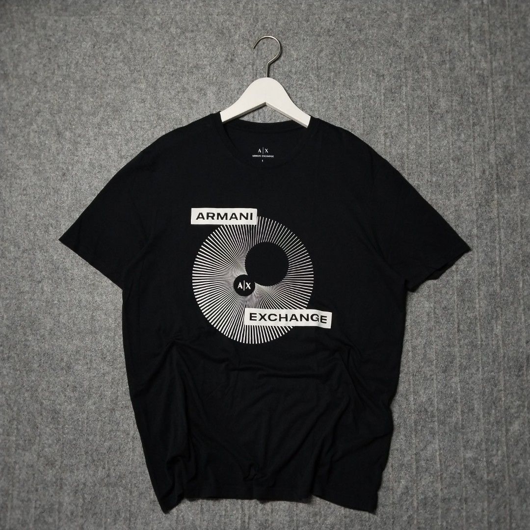 Armani Exchange regular fit tee (Category: Tshirts & Polo Shirts ) located in Bocaue. Submitted by just_thrift_in (Listing ID 1462350560, Image 2). Description: As New Condition – Washed and Ready to Wear 📏 Size & Fit Information Please refer to the measurements below to ensure the best fit. Width is measured pit to pit, while length is taken from the top of the shoulder down to the bottom of the garment. All measurements are in inches for easy 