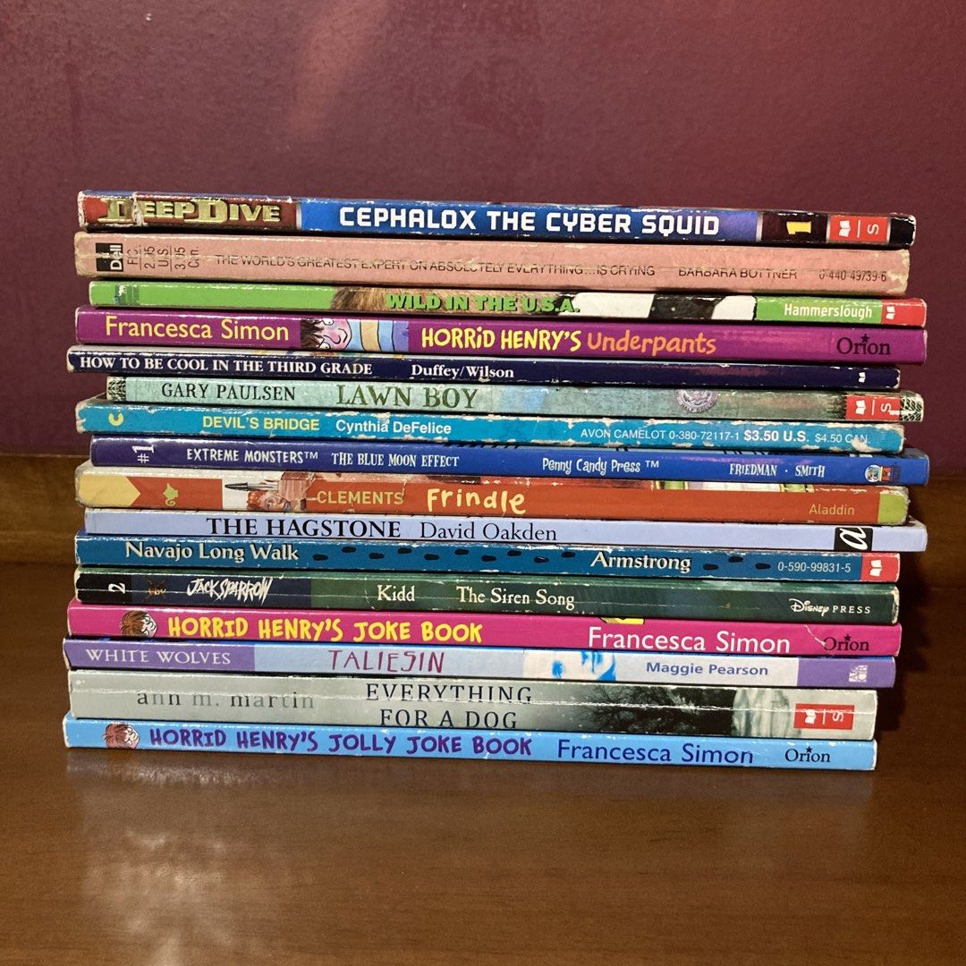 Assorted Chapter Books #8 (Middle Grade / Early Readers / Clearance) (Category: Children's Books) located in Mandaluyong City. Submitted by booksforkeeps (Listing ID 1462311185, Image 1). Description: Php 20 each Paperbacks Used Fair To Good condition Selling As Is.