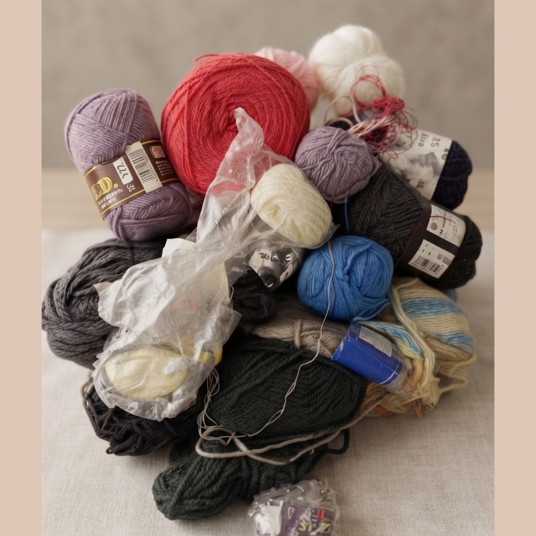 Assorted Yarn Bundles - Wool & More (Category: Craft Supplies & Tools) located in Quezon City. Submitted by eilgaraje (Listing ID 1462431169, Image 3). Description: - Assorted other yarns in various colors and materials also included. - Ideal for knitting and crochet projects. - Some yarns are still packaged, others are loose. 450 per bundle.