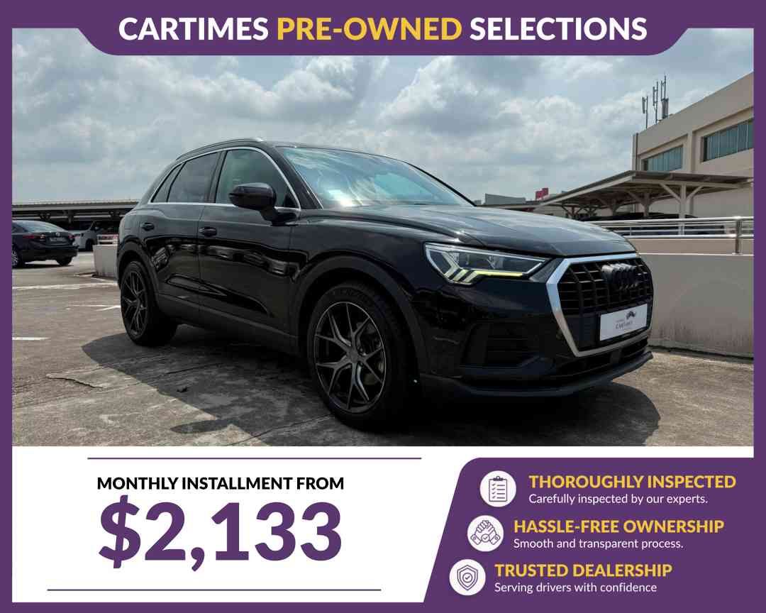 Audi Q3 1.4 TFSI S tronic (A) (Category: Used Cars) located in Singapore. Submitted by cartimesautomobile (Listing ID 1462279247, Image 2). Description: Each vehicle in our Certified Pre-Owned Collection undergoes a full 120-point mechanical inspection and complete cosmetic refresh so you can drive away with total confidence. Extended warranty plans running right up to the end of COE is available too! Reach out to our friendly advisors to book yo