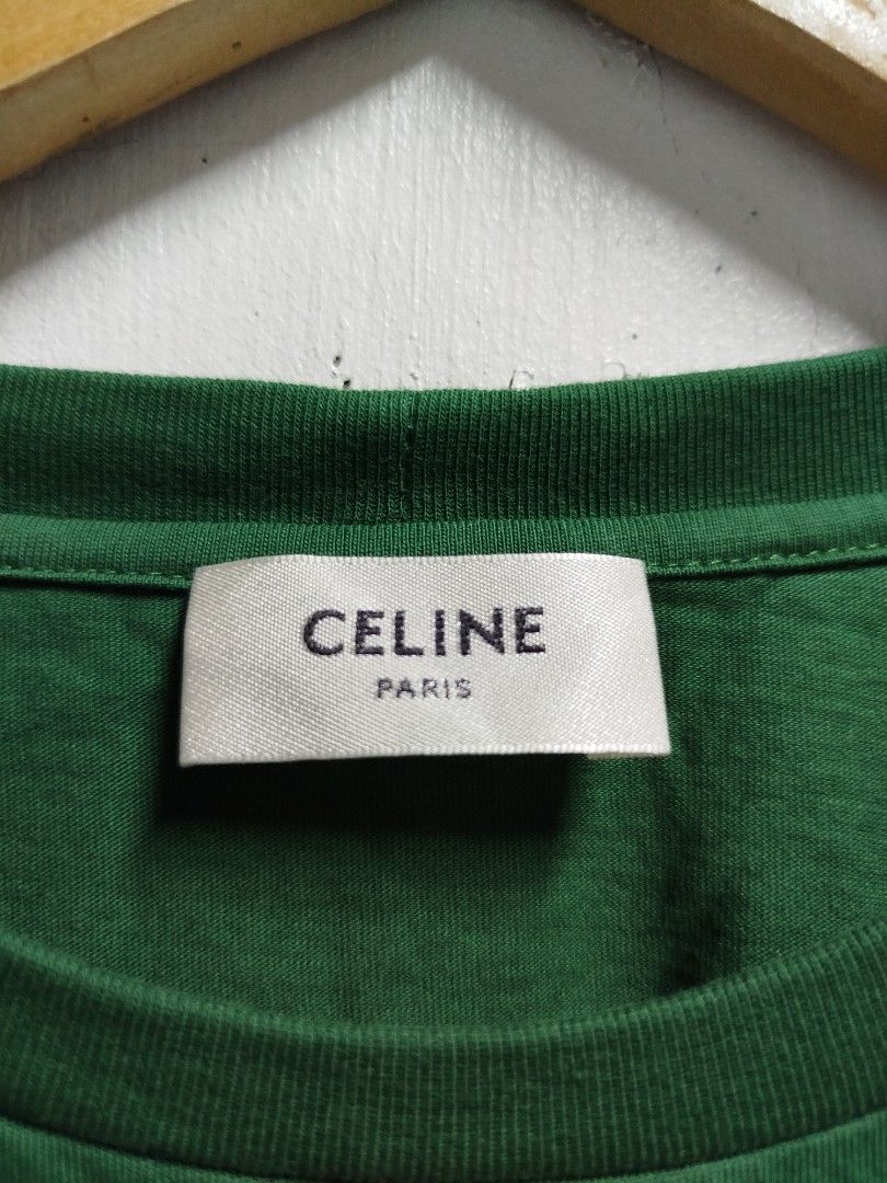AUTHENTIC CELINE CROP TOP (Category: Others Tops) located in Bayombong. Submitted by Gentlemans_ClosEt (Listing ID 1462384725, Image 3). Description: AUTHENTIC CROP TOP SHIRT SPELL OUT CELINE PRINT SIZE SMALL ON TAG CAN FIT UPTO SIZE MEDIUM DIMES: W19 X L16 9.8/10 COLOR RATE EXCELLENT CONDITION NO ISSUE.