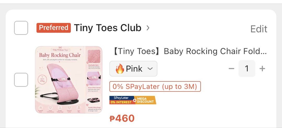 Baby Rocking Chair (Category: Other Kids Furniture) located in Cabuyao City. Submitted by annellly (Listing ID 1462328513, Image 1). Description: Free Toys.