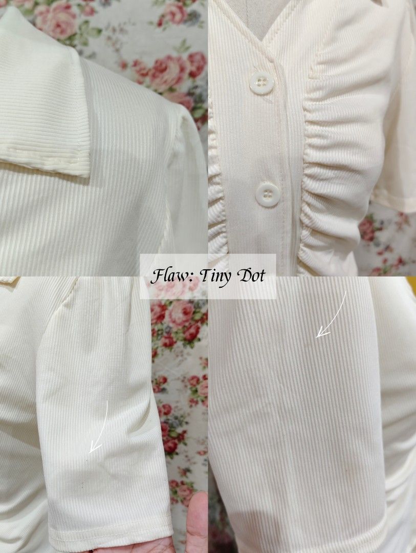 Beige Korean Top (Category: Blouses) located in Cabanatuan. Submitted by curated_cozy (Listing ID 1462361396, Image 2). Description: Thrifted! Size: S-Semi L Bust: 30-38" Length: 49cm -Lightly Washed -Payment thru Gcash, Gotyme, MariBank -Shipping via J&T -Buyer shoulders Shipping Fee ‼️No Rush Order‼️ [SKU: KNT4-B1 ].