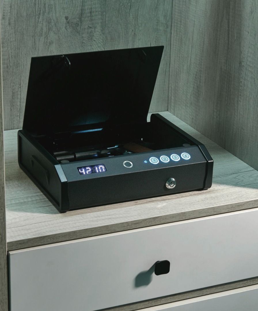 Biometric Fingerprint Gun Safe with Keypad Lock (Category: Safe) located in Makati City. Submitted by _sammyyy (Listing ID 1462387267, Image 1). Description: - Secure your valuables with advanced biometric fingerprint access. - Includes a digital keypad for alternative entry. - Comes with a backup key for added security. - Compact design fits easily in drawers or closets. - Perfect for enhancing security at home or in the office. Measurements: 30