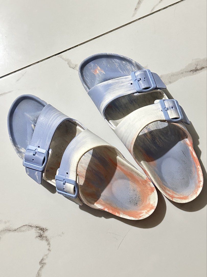 BIRKENSTOCK Arizona — classic two-strap model (Category: Sandals) located in Rizal. Submitted by miss2lyps (Listing ID 1462406424, Image 1). Description: * Authentic BIRKENSTOCK Arizona * 2-strap classic design * With visible signs of usage and wear on the footbed and straps * Still sturdy and wearable * Selling as-is * Please check all photos for actual condition * No box/inclusions .
