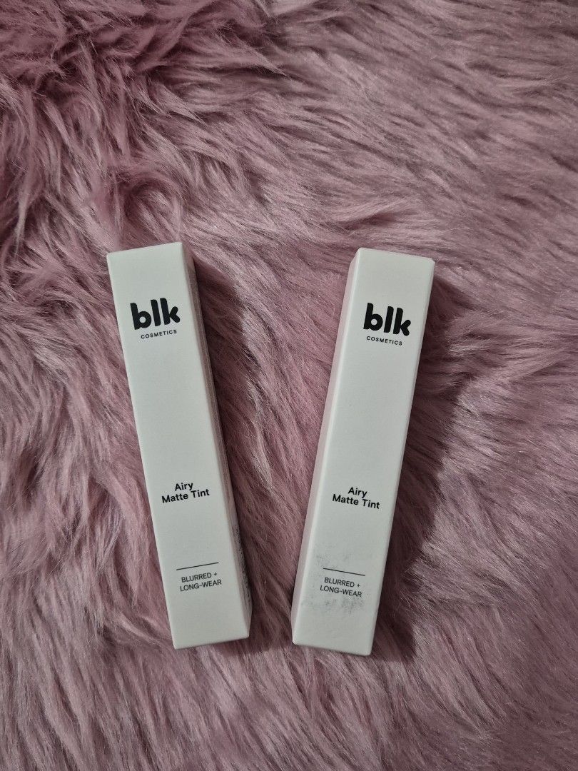 BLK Airy matte tint (Category: Makeup) located in Manila. Submitted by mommynurse (Listing ID 1462290345, Image 1). Description: 200 each 350 bundle never use sa lips, swatch lang sa kamay..