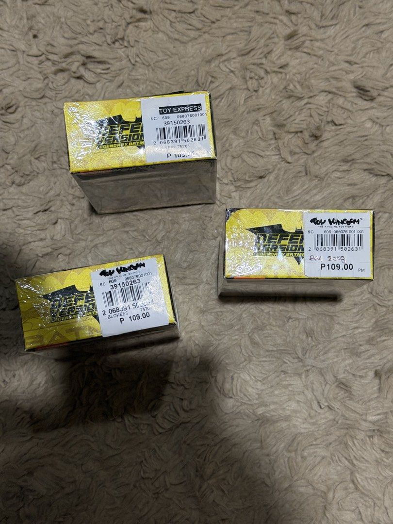 Blokees Batman Defender Version DC 001 (Category: Vehicle & Diecast Models) located in Quezon City. Submitted by t33jh4y (Listing ID 1462404757, Image 3). Description: Blokees Defender Version DC01: Duplicate Collection 150php Each Batmobile - 2008 2 pcs available Batmobile - 2016 Batman Figure - 1995 Pouch still sealed Card not scanned Please read carefully. What you see, is what you get Call or Text Always Online Shipping Only... Via LBC, payme