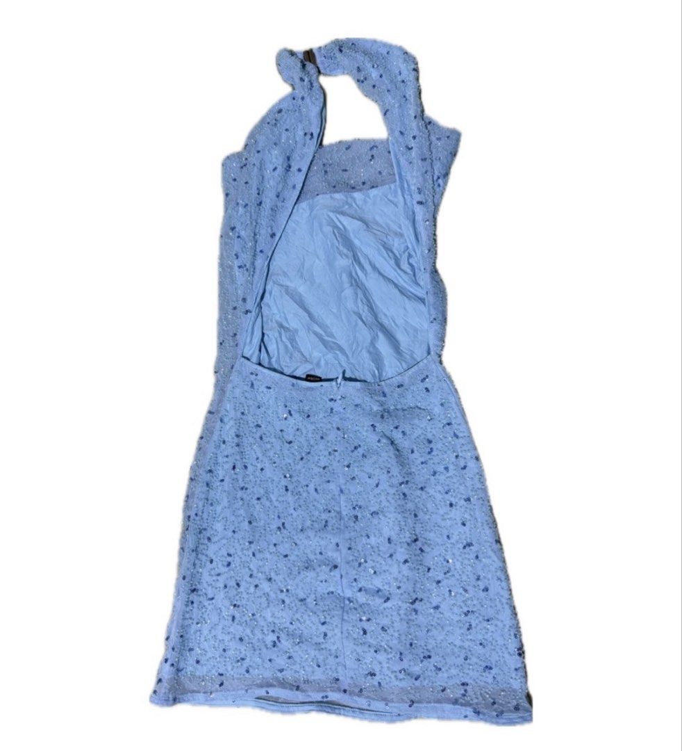 blue beaded mini dress (Category: Announcements) located in Caloocan City. Submitted by deux.archive (Listing ID 1462372143, Image 2). Description: size: small-medium.