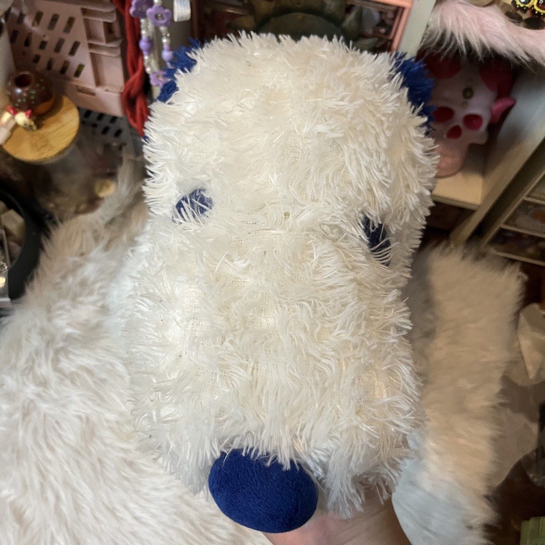 Blue Snoopy Medium Plush (Category: Plushies & Soft Toys) located in Malolos. Submitted by babebunzz (Listing ID 1462373003, Image 2). Description: - Super soft white plush dog toy - Features cute blue ears and a blue nose - Resembles the beloved Snoopy character - Ideal for cuddling or as a decorative display piece - A must-have for any Snoopy enthusiast - Ready to find its new loving home.
