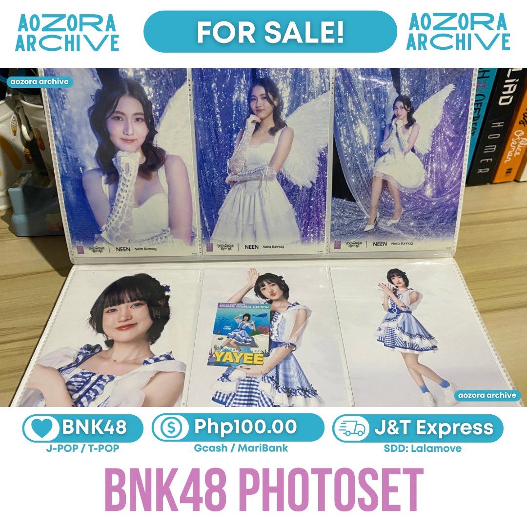 [BNK48] Photoset (3 Pieces per Set) (Category: K-Wave Merchandise) located in Cavite. Submitted by aozora.archive (Listing ID 1462366352, Image 3). Description: ── .✦ BNK48 Photoset ⤷ ゛Price: P100.00 +lsf ˎˊ˗ 🗒️: Comes with Act C, Act H, Act F — ⤷ ゛[🚛] Mode of Delivery ˎˊ˗ ⤷ ゛J&T Express / Lalamove ˎˊ˗ ⤷ ゛[💸] Mode of Delivery ˎˊ˗ ⤷ ゛GCash / MariBankˎˊ˗ ⋮ ⌗ ┆Ships every Saturday/Sunday — Don’t hesitate to message us for more details! You may al