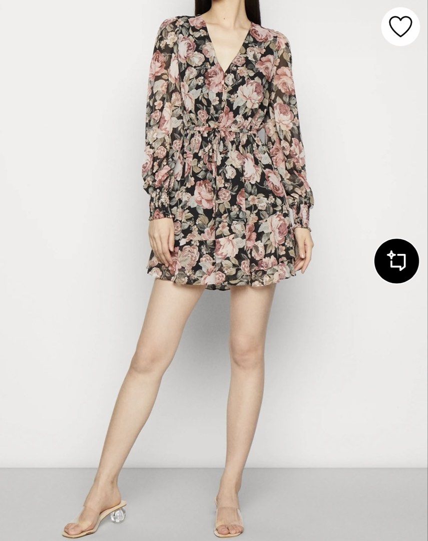BNWT Forever New Printed Floral (Category: Dresses) located in Manila. Submitted by theopal (Listing ID 1462410561, Image 3). Description: Size: XS on tag but can fit to Medium Neckline:Low-cut v-neck Collar:Volant collar Fastening:Button Sheer:Semi-sheer Pattern:Floral Details:Belt not included.