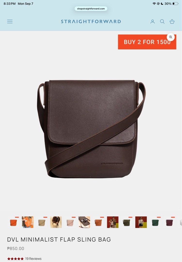 BRANDNEW STRAIGHTFORWARD BAG (Category: Cross-body Bags) located in Marikina City. Submitted by wucydel_ (Listing ID 1460654277, Image 2). Description: 👜 FOR SALE — BRAND NEW STRAIGHTFORWARD BAG! ✨ 2 for 1,000 🏷️ With original tag ✨ Never used 📦 In pristine condition 💯 Authentic & ready to use Perfect for everyday OOTD or as a gift! It was only given as a gift and has never been used. 📩 PM for price & inquiries. 📍Quezon City.