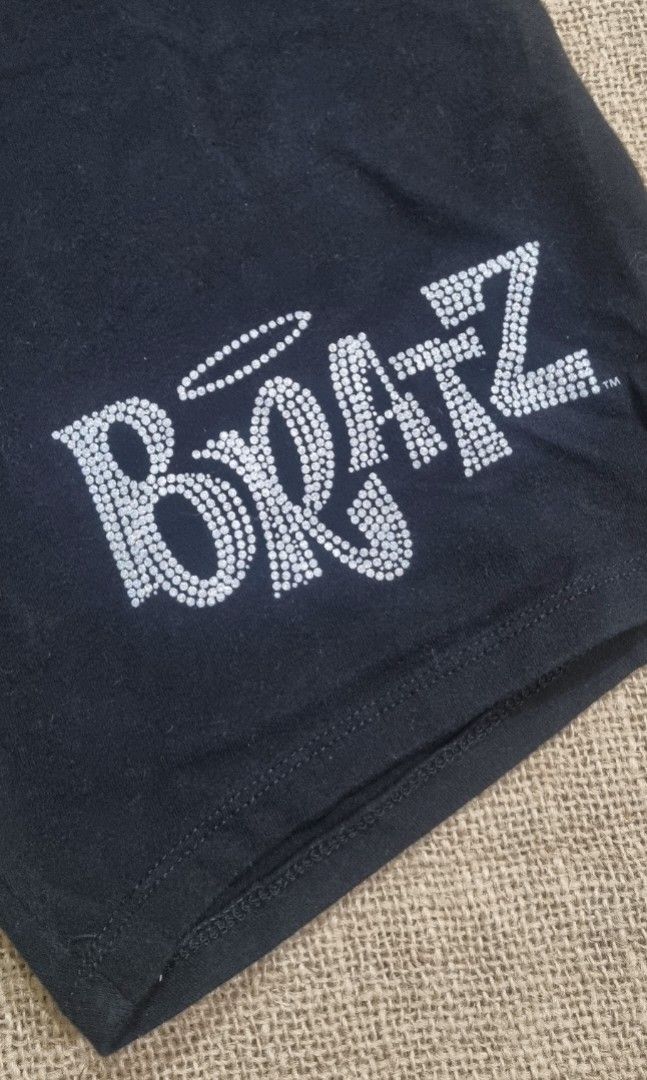 Bratz biker shorts (Category: Activewear) located in San Jose del Monte. Submitted by angelsnest (Listing ID 1462306196, Image 3). Description: fits best XL 95% cotton + 5% spandex graphic glitter print stretchable 9/10 color rate used a few times only few lints on the crotch area rfs: lost some weight Gcash, Maya, Bank transfer.