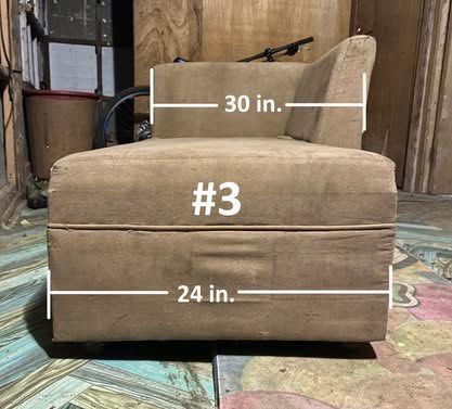 Brown Chaise Lounge Sofa Couch (Category: Sofas) located in Antipolo. Submitted by mrkdnl.21 (Listing ID 1462282347, Image 1). Description: used brown sofa good condition pa kung malinisan and malagyan ng cover see image for measurements #1 issues: - dust and stains - slight cat scratches/unting kalmot ng pusa #2 issues: - dust and stains - cat scratches/mga kalmot ng pusa (see image) - natatanggal na yung isang paa #3 issues: - dust and stains -