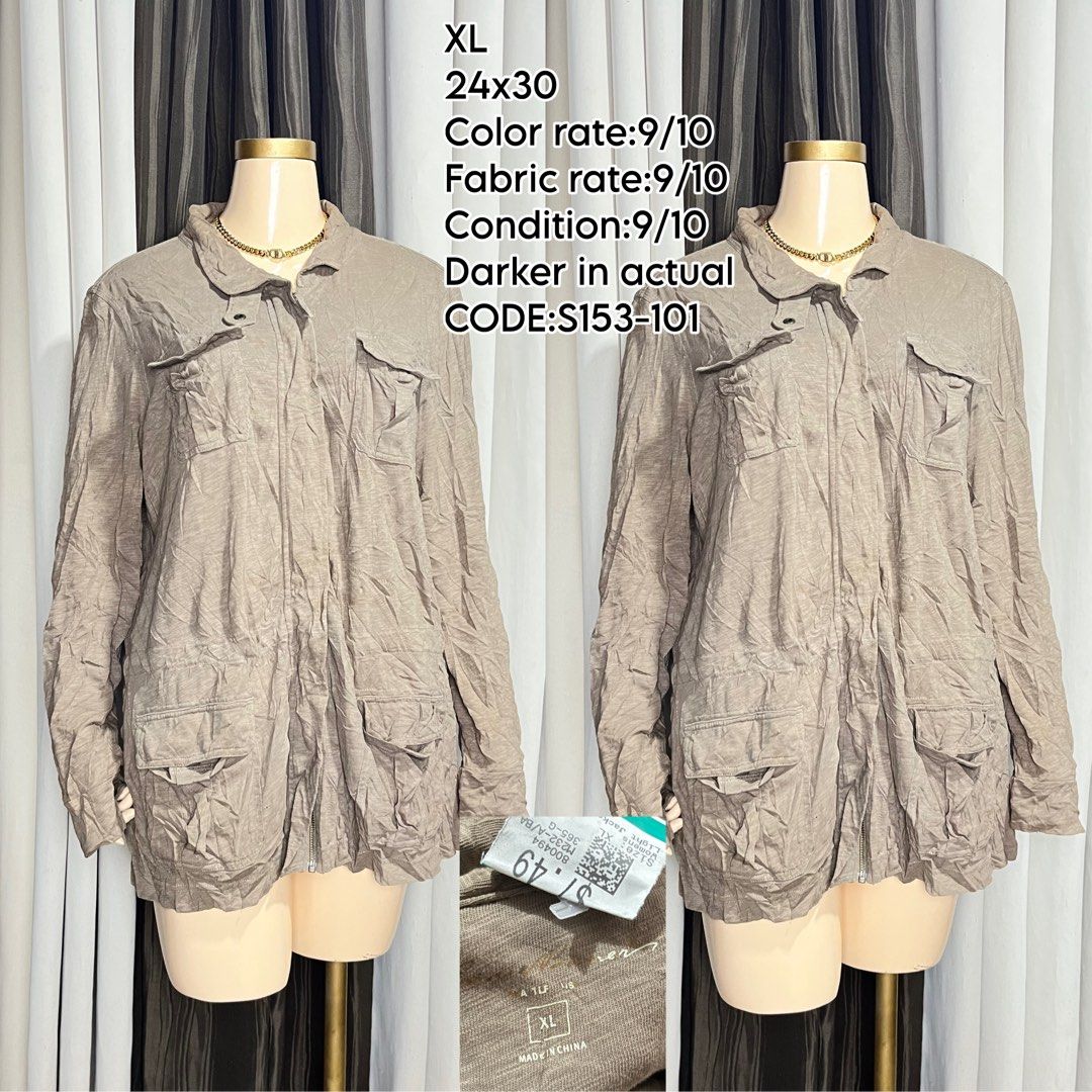 Brown full zipper jacket (Category: Coats, Jackets and Outerwear) located in Naga. Submitted by rmapprl (Listing ID 1462396448, Image 1). Description: - Size: XL - Closure: full zip - Features: Multiple front pockets - Style: Great for casual wear.