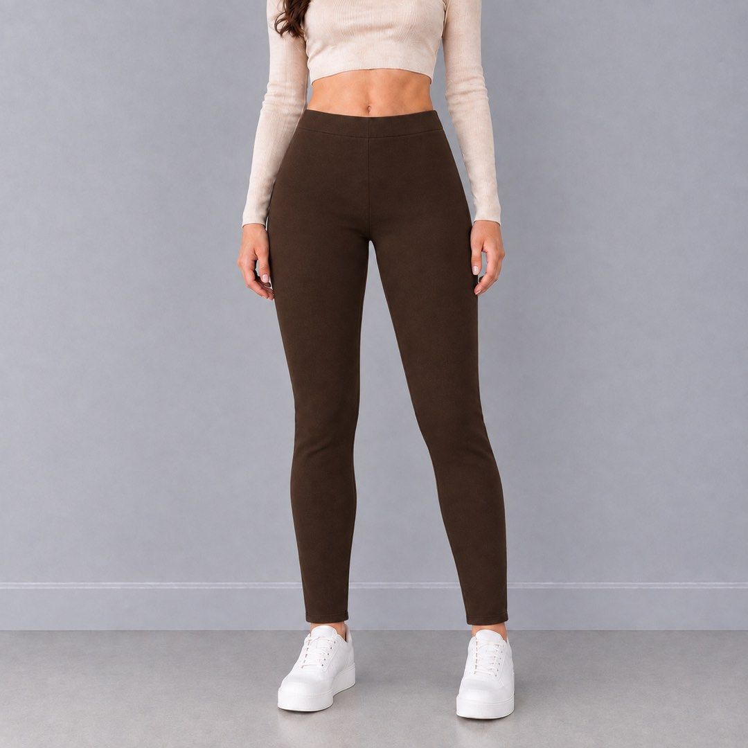 Brown High-Waisted Leggings (Category: Other Bottoms) located in San Ildefonso. Submitted by rgdeclutters (Listing ID 1462382474, Image 2). Description: L 31" W 22-26".