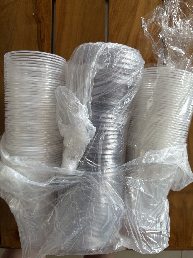 Bulk Disposable 16oz Plastic Cup w/ Strawless Lid + 23cm Plastic Straw (Category: Other Food & Drinks) located in Quezon City. Submitted by imnotjia (Listing ID 1462298173, Image 1). Description: 80 pcs plastic cups + 80 pcs plastic straw (individually packed) both disposable for coffee, matcha, milk tea business RFS: extra stock location: Project 8, Quezon City.