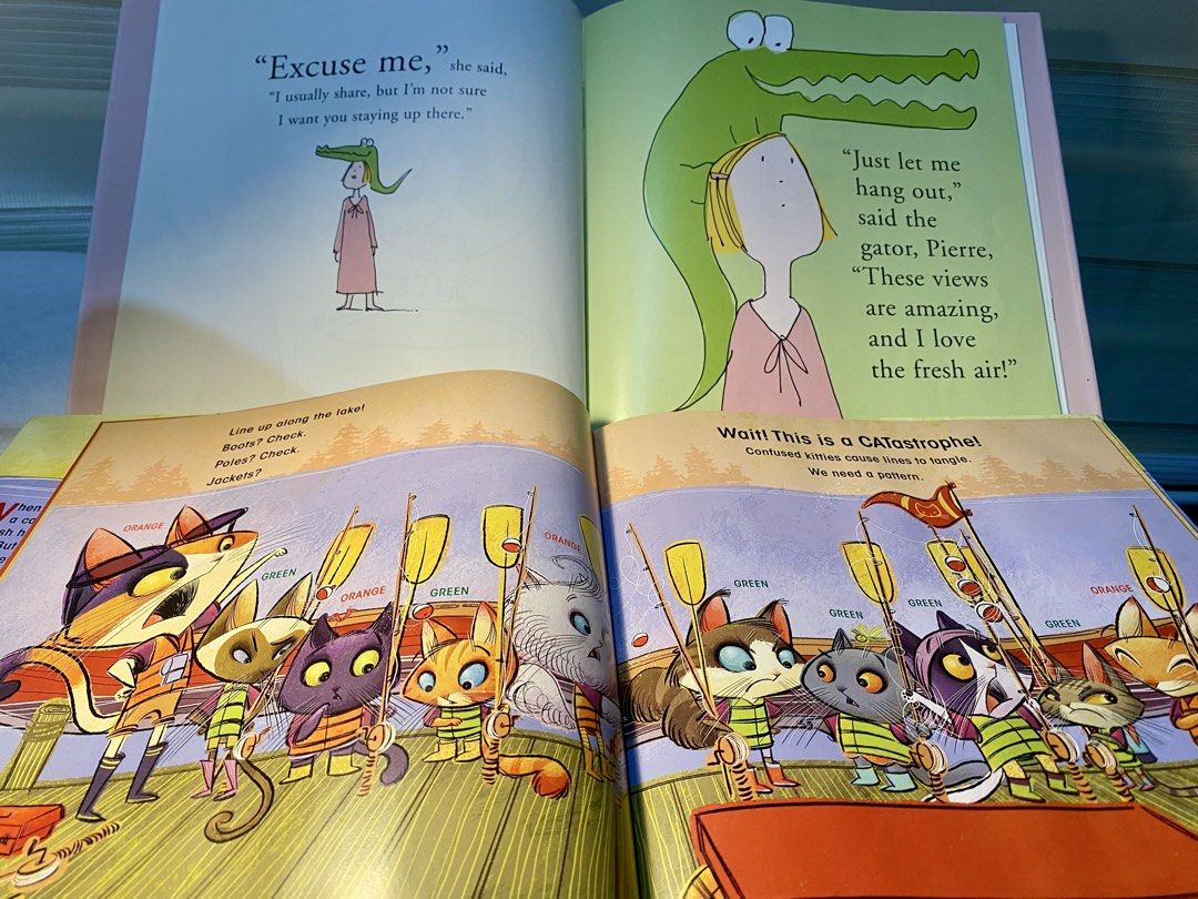 Bundle: Popular children’s picture books 📚 (Category: Children's Books) located in Bulacan. Submitted by stay.fab (Listing ID 1462414889, Image 2). Description: Popular children’s picture books 📚 💡Hardcover/with dust jacket/ VGUC 📚 A Girl and Her Gator — A charming hardcover picture book that uses lighthearted rhymes and simple line illustrations to teach children about embracing uniqueness. 📚 CATastrophe! — The book teaches core structural 