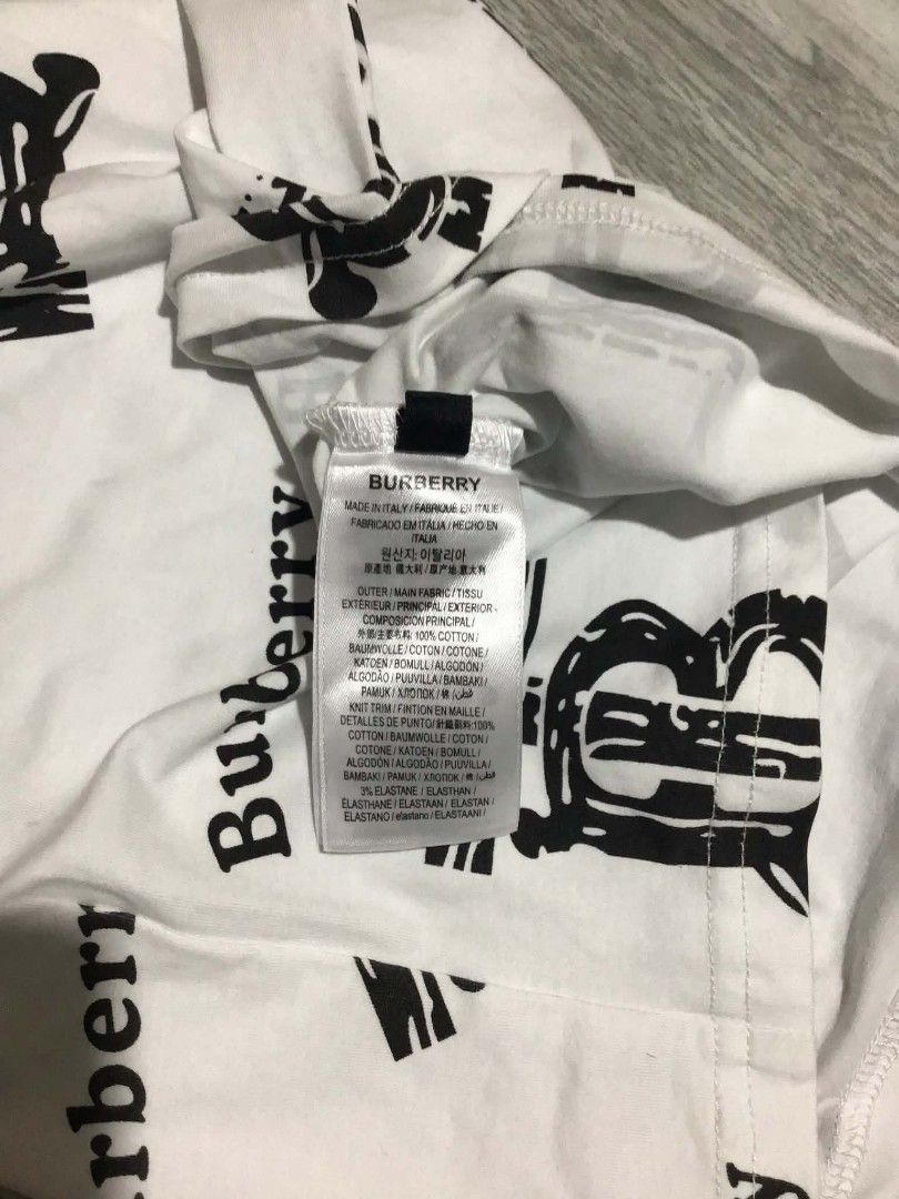 Burberry AOP white tee for kid (Category: Announcements) located in Davao. Submitted by ljay.thriftedfinds (Listing ID 1462383643, Image 3). Description: 12 to 16 years old good as new no issue bagong bago pa.