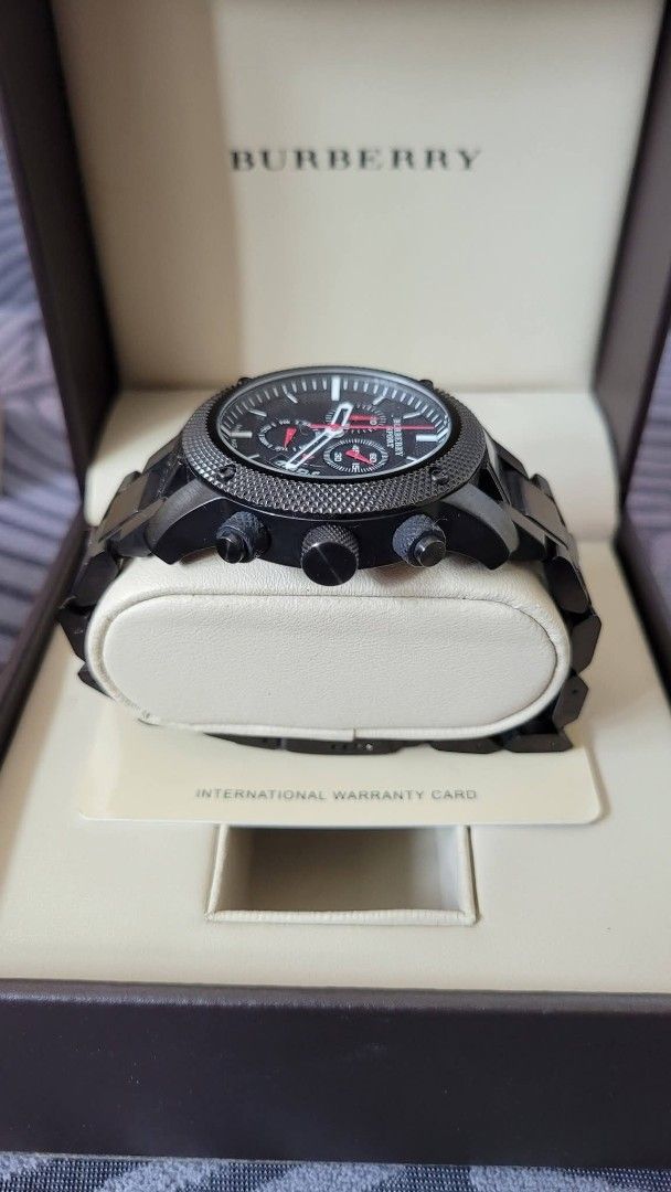 Burberry Watch Chronograph BU7703 ⌚️ (ORIGINAL) (Category: Luxury Watches) located in Cavite. Submitted by arielcamilon25 (Listing ID 1462399785, Image 2). Description: For Sale Only❗️❗️❗️ PRICE ✅️✅️✅️ Php 18,000 ✅️✅️✅️ Burberry Watch Chronograph BU7703 ⌚️ (ORIGINAL) CONDITION: "COMPLETE PACKAGE" Few times used only like new but has few scratches normal lang naman sa 2ndhand watch other than that everything is perfectly working. 🙃 RFS: Not in us
