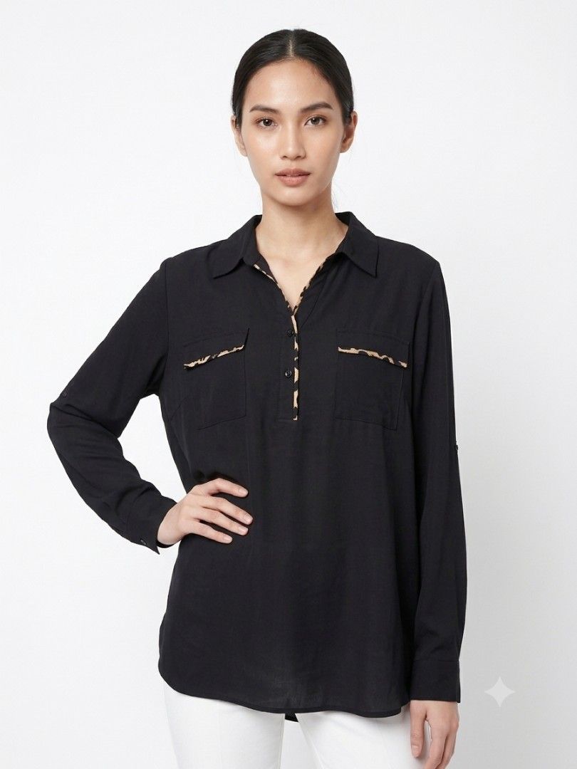 CALVIN KLEIN BASIC BLOUSE (Category: Blouses) located in Sepang. Submitted by twolips.wardrobe (Listing ID 1462323397, Image 2). Description: FREE POSTAGE SEMENANJUNG ✔️ SS POSTAGE + RM15 ❤️❤️❤️❤️❤️❤️❤️❤️ PLEASE BACA SEBELUM BELI: ❤️ ADA 7 OWNER BAJU DALAM NI. 2 admin ❤️ BAJU DARI PELBAGAI SOURCES (ada new item/ warehouse sale/ custom/preloved / yang tak berkenan beli kat seller lain pun akan diletgo semula di sini, etc) ❤️ TAK SESUAI UNTUK FUSSY