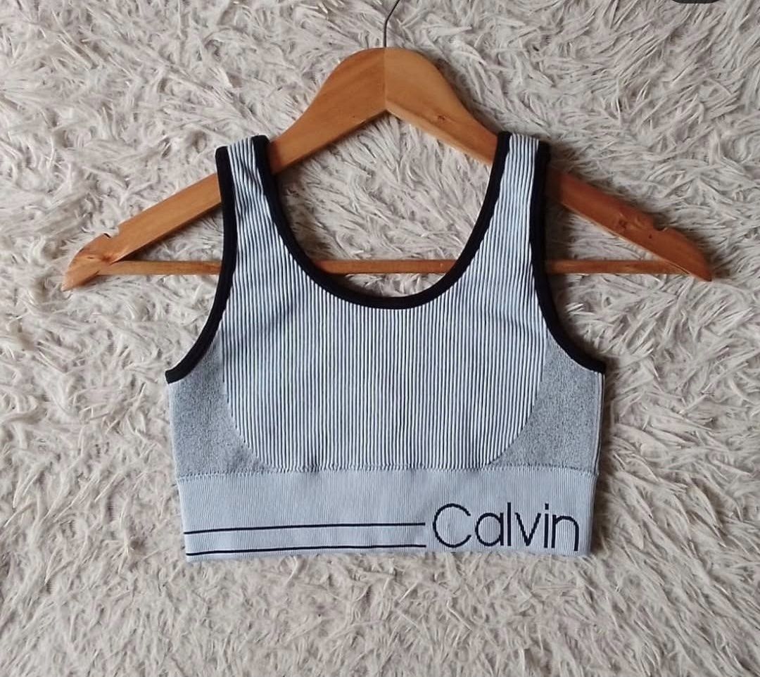 Calvin Klein Performance Sports Bra (Category: Activewear) located in Penaranda. Submitted by centralapparel (Listing ID 1462335118, Image 1). Description: • no pad, but with pad slot • band size 11’’ • pretty ng color • cut tag.