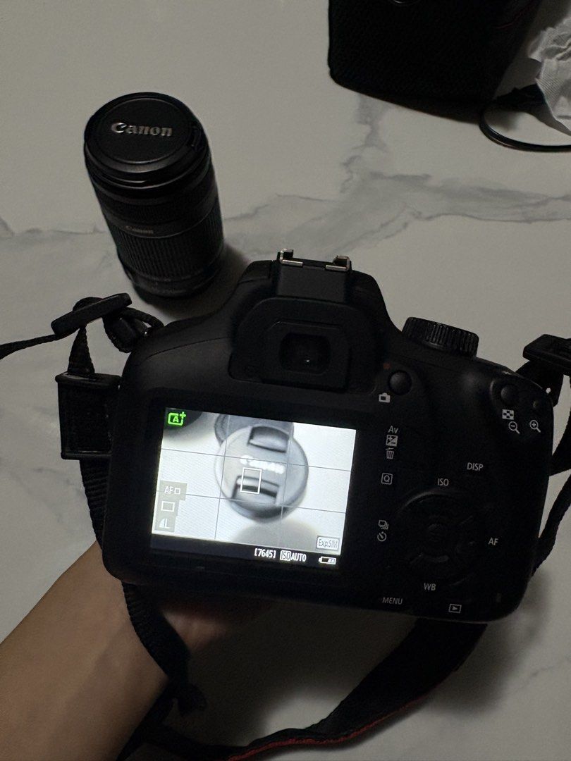 CANON EOS 3000D (Category: Cameras) located in Baguio. Submitted by ktlyncsn (Listing ID 1462363264, Image 2). Description: 📸 CANON EOS 3000D FOR SALE 📸 💰 Selling Price: ₱22,000 — Slightly Negotiable Selling my Canon EOS 3000D, perfect for beginners, students, events, travel, and photography! Inclusions: • Canon EOS 3000D camera + strap • Original 18–55mm lens • Extra 55–250mm lens • 64GB SD card • Original charger + battery • Camera bag ✨ Con