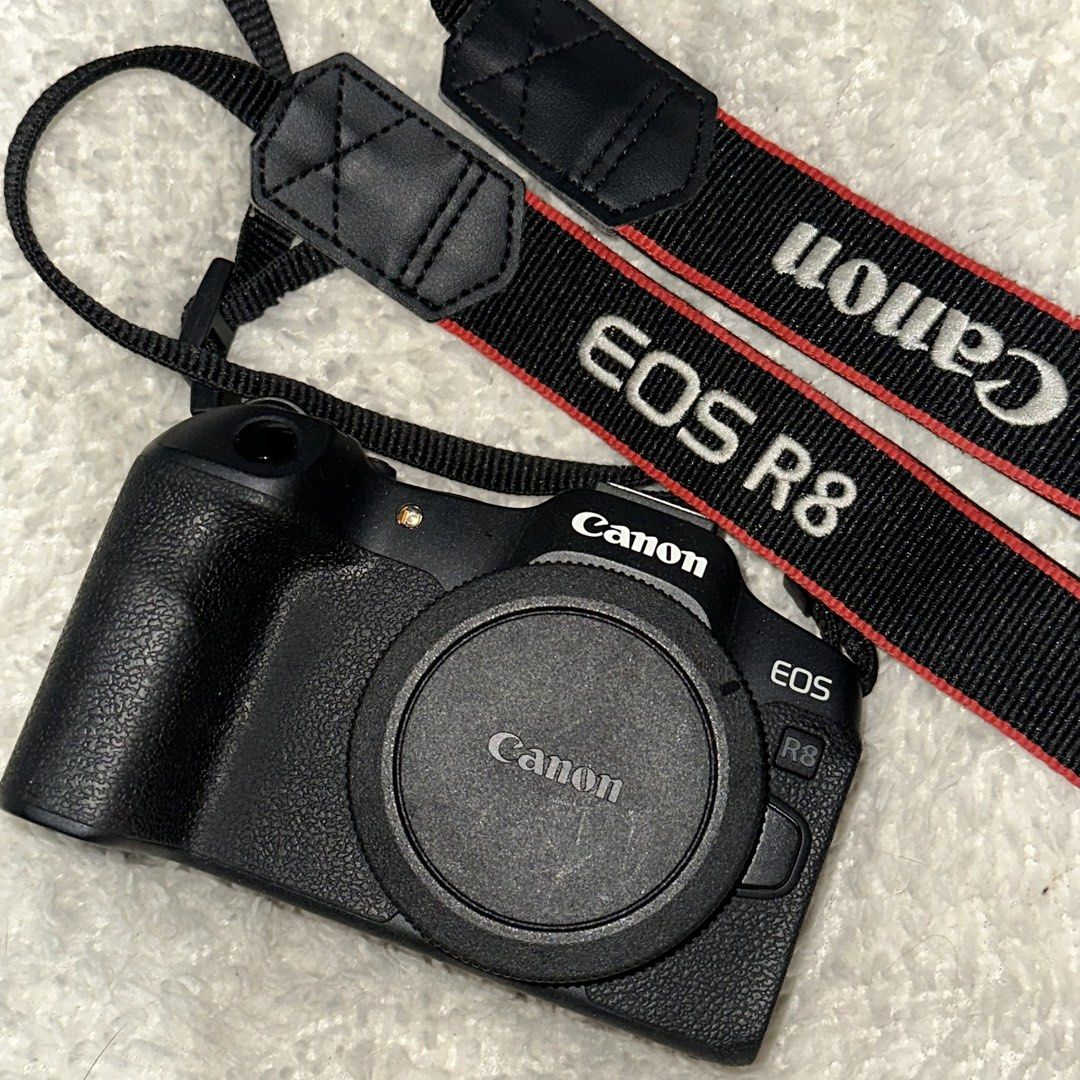 Canon EOS R8 (Category: Cameras) located in Paranaque City. Submitted by dream6url (Listing ID 1462367816, Image 1). Description: For SALE Canon EOS R8 Main Kit: Canon EOS R8 Body (10k Shutter Count, 9.5/10 cosmetic, 10/10 operational) Canon RF 50mm f/1.8 STM Canon RF 24-50mm f/4.5-6.3 IS STM Included for FREE: Canon EF 75-300mm f/4-5.6 III + [Original Canon] EF-to-RF Mount Adapter Canon DM-E100 Stereo Mic (with Wind Muff) Canon HG-100TBR Tripod 
