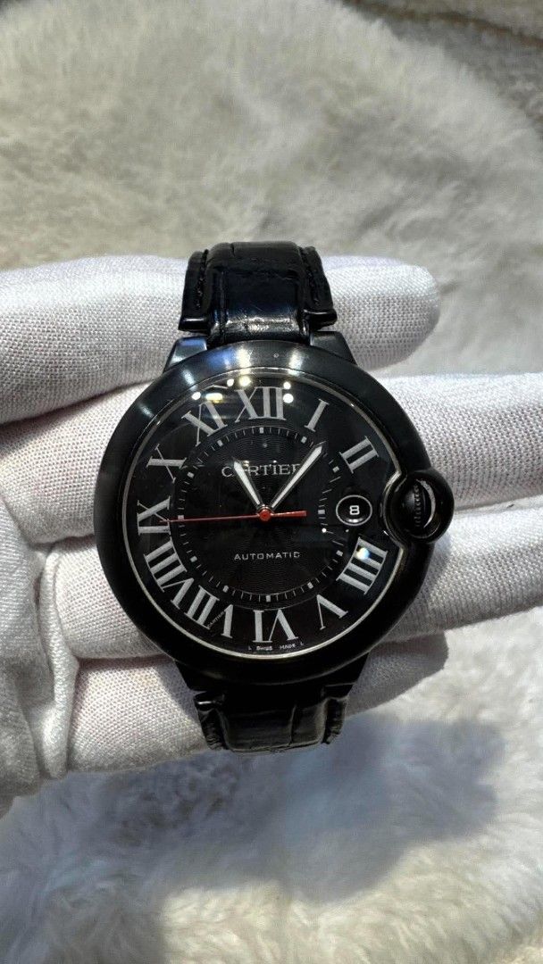 Cartier Ballon Bleu Automatic Stainless Steel Watch (Category: Luxury Watches) located in Mandaluyong City. Submitted by jayden20cl28541 (Listing ID 1462362821, Image 1). Description: - Cartier Ballon Bleu Automatic Watch - Stainless Steel Case - Black Leather Strap - Water Resistant - Model Number: 328846VX 3765 - A timeless and elegant timepiece.