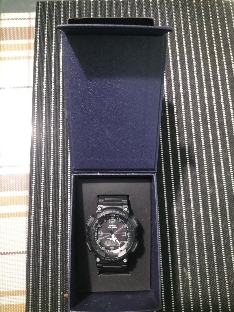 Casio AQ-S810W (Category: Women's Watches) located in Caloocan City. Submitted by toffee60910 (Listing ID 1462339217, Image 2). Description: - Casio Watch Model: 5208 JA - Features: Tough Solar, Illuminator - Water Resistance: 10 Bar - Movement: Japan - Includes: Original Box and Manuals - Ideal for: Everyday wear and outdoor activities.