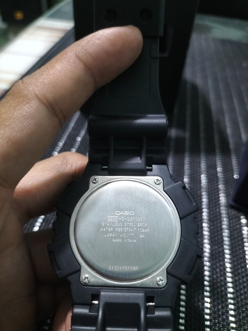 Casio AQ-S810W (Category: Women's Watches) located in Caloocan City. Submitted by toffee60910 (Listing ID 1462339217, Image 3). Description: - Casio Watch Model: 5208 JA - Features: Tough Solar, Illuminator - Water Resistance: 10 Bar - Movement: Japan - Includes: Original Box and Manuals - Ideal for: Everyday wear and outdoor activities.
