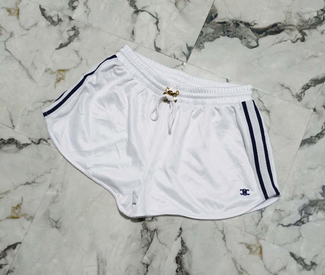 Celine Paris Shorts (Category: Luxury Apparel) located in Bacolod City. Submitted by luxtrend.ph (Listing ID 1462295432, Image 3). Description: Celine Paris Shorts •Photos may vary due to lighting✨ •For Womens •Size: Small on tag 26-32 W / 13 L •Condition: Excellent •Issues: None •Color Rate: 9.5/10 •Complete tags •Embroid logo designs •Needs wash •₱rice: 1,999🏷 DM to purchase🛒🛒🛒 Courier: J&T Express MOP: Gcash / Bank Transfer PAYMENT FIRST (