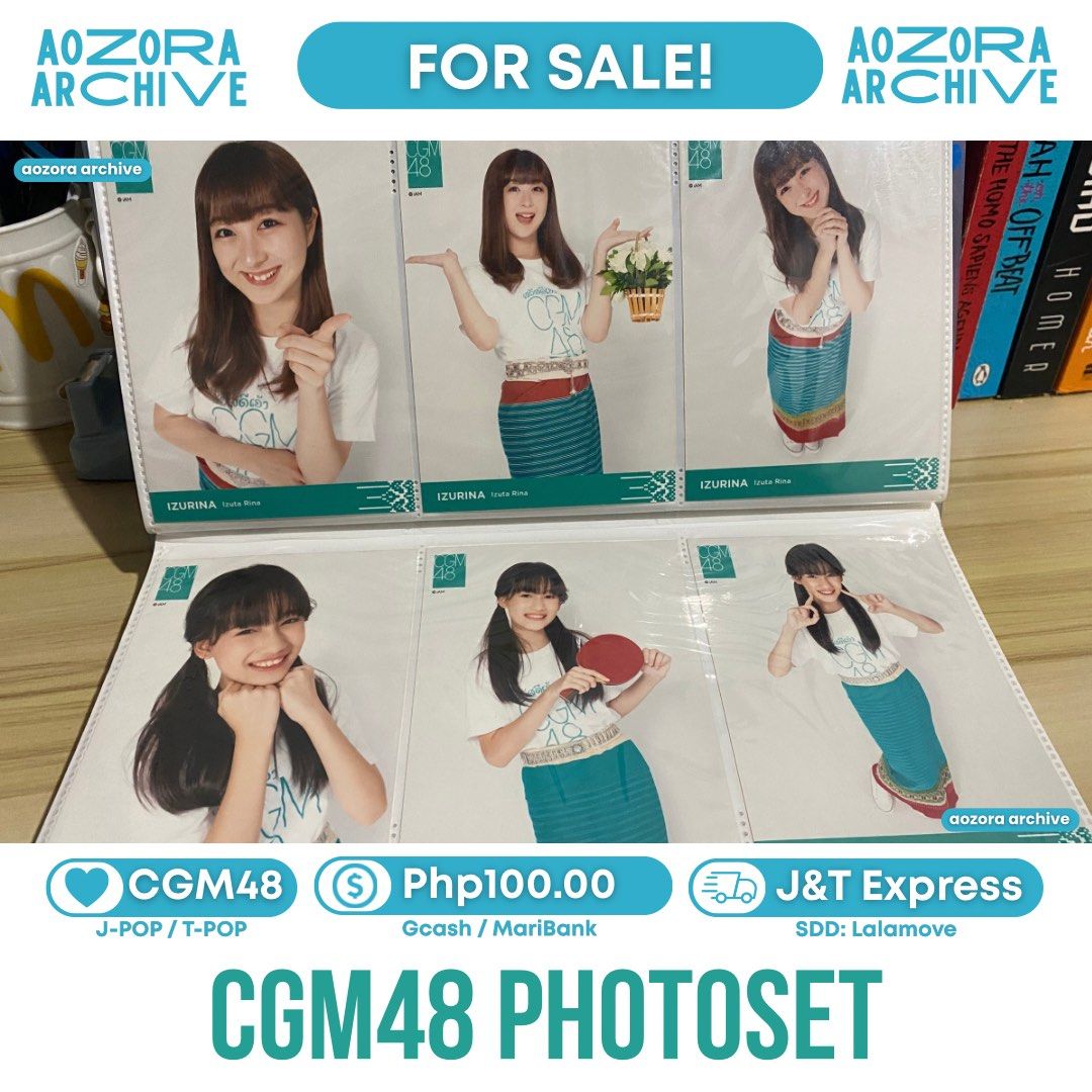 [CGM48] Photoset (3 Piecer per Set) (Category: Art & Prints) located in Cavite. Submitted by aozora.archive (Listing ID 1462366869, Image 1). Description: ── .✦ CGM48 Photoset ⤷ ゛Price: P100.00 +lsf ˎˊ˗ 🗒️: Comes with Act C, Act H, Act F — ⤷ ゛[🚛] Mode of Delivery ˎˊ˗ ⤷ ゛J&T Express / Lalamove ˎˊ˗ ⤷ ゛[💸] Mode of Delivery ˎˊ˗ ⤷ ゛GCash / MariBankˎˊ˗ ⋮ ⌗ ┆Ships every Saturday/Sunday — Don’t hesitate to message us for more details! You may also req