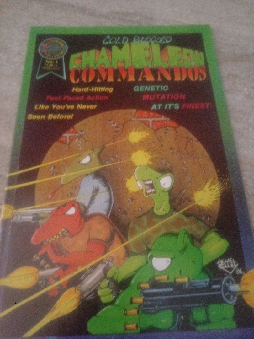 Chameleon Commandos #1 | Lightly Used | Blackthorne Publishing (Category: Comics & Manga) located in Manila. Submitted by gian_ocampo (Listing ID 1462286224, Image 1). Description: ✅ Condition: - Lightly used / unsealed - Clean cover & pages, no folds, tears, stains, or writings - Bright colors, complete pages, no missing parts - Well-kept and properly stored ✅ Details: - Issue #1 | Blackthorne Publishing - Vintage independent comic - Fun, action