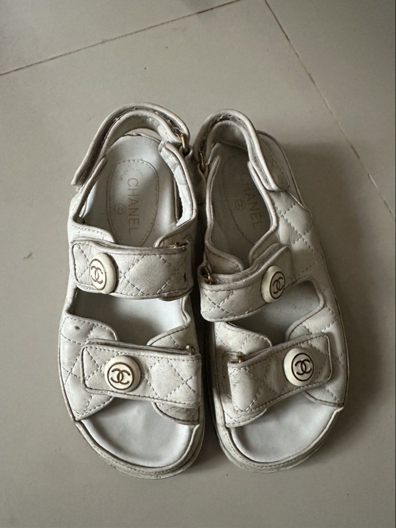 Chanel Dad Velcro Sandals (Category: Announcements) located in Butuan. Submitted by wear.next (Listing ID 1462303366, Image 1). Description: Size 35-36 No inclusions.