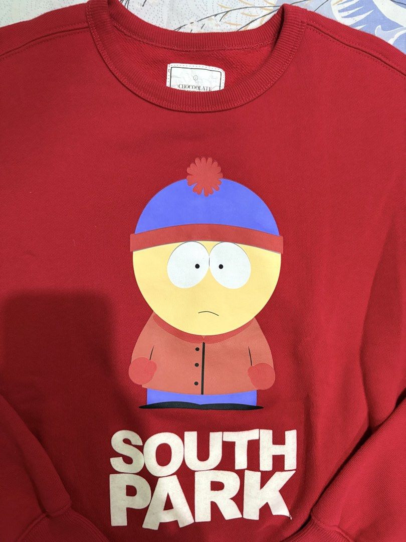 Chocoolate Sweater (Category: Coats, Jackets and Outerwear) located in Baguio. Submitted by reworn.bgo (Listing ID 1462319810, Image 2). Description: Chocoolate X South park No issues S-M Complete tags 500 php.