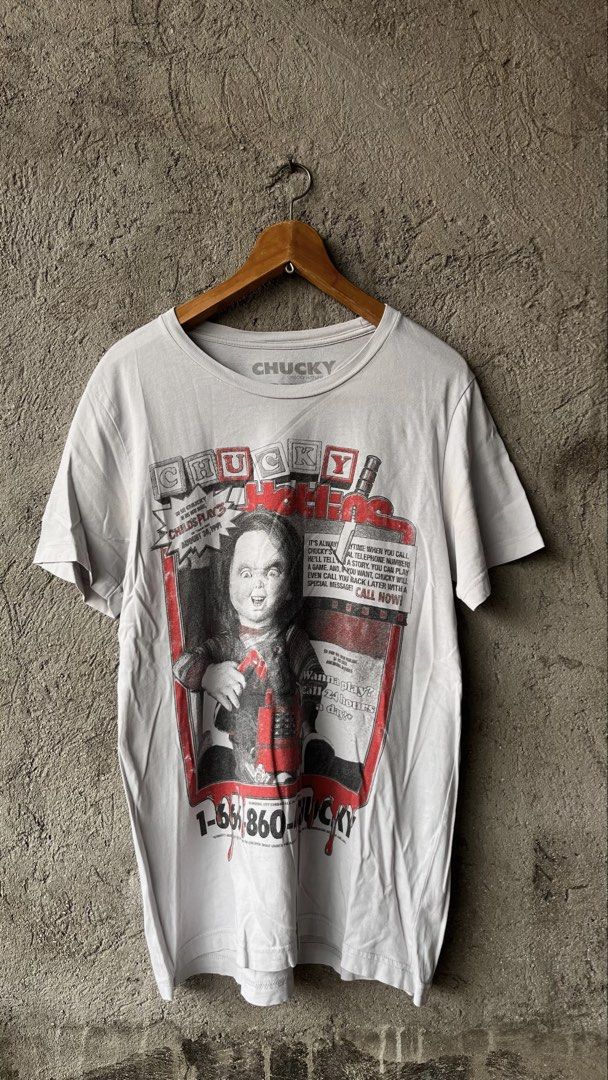 Chucky Hotline Graphic T-Shirt (Category: Tshirts & Polo Shirts ) located in Cabuyao City. Submitted by kisyana (Listing ID 1462408241, Image 1). Description: .