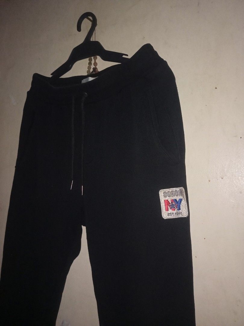 Coach jogger pants (Category: Joggers) located in Manila. Submitted by kenny200024 (Listing ID 1462294068, Image 2). Description: Coach jogger pants - size medium - actual measurement waistline 28-32 width 14 | length 39 - very good condition - honest issue seen on last pic, minor as in.