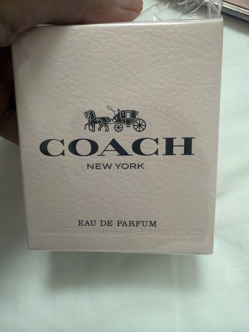 Coach New York Eau de Parfum 30ml (Category: Fragrance & Deodorants) located in Morong. Submitted by Kaycer00 (Listing ID 1462393839, Image 1). Description: - Coach New York Eau de Parfum - 30ml bottle - Classic, signature scent - Comes in original packaging - Ideal for gifting or personal collection Bought this in Hong Kong Original Coach Perfume.