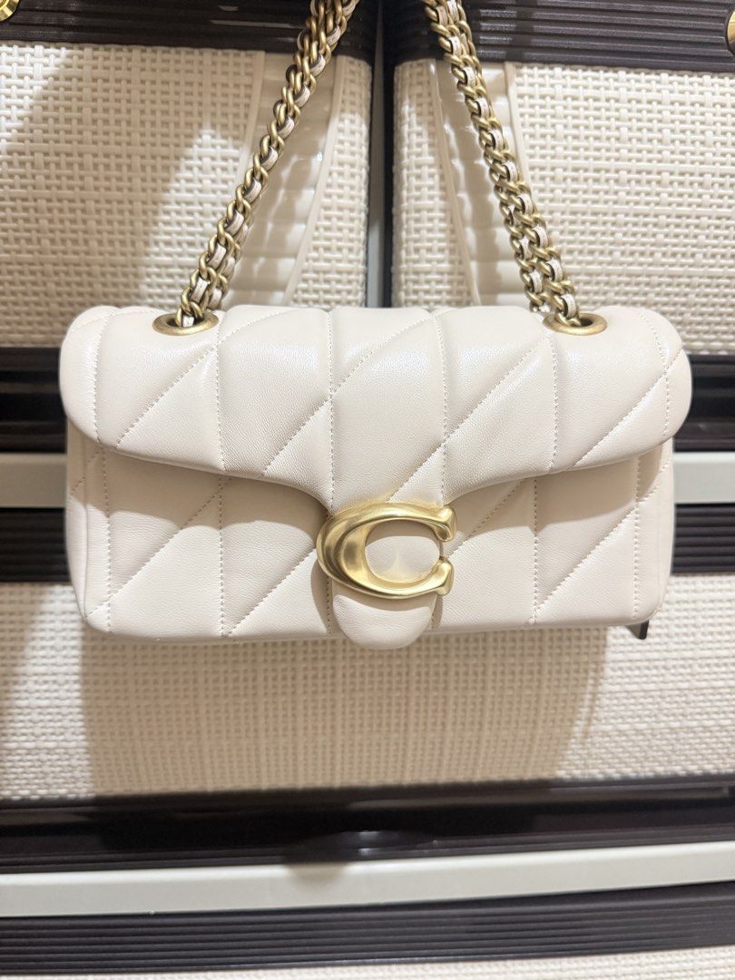 Coach Quilted Tabby 20 In Chalk (Category: Luxury Bags & Wallets) located in Quezon City. Submitted by bobakush (Listing ID 1462419308, Image 2). Description: RUSHING MY QUILTED TABBY 20 IN CHALK NEED FUNDS GOOD CONDITION | LIKE NEW CC & DUST BAG READY TO SHIP!!.
